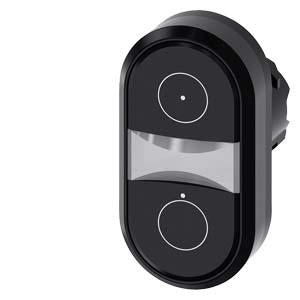 TWIN BUTTON, MOM, BLACK/BLACK