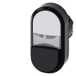 TWIN BUTTON, MOM, WHITE/BLACK