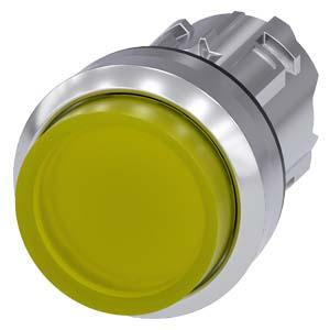ILLUMINATED PUSHBUTTON, MOM, YEL, RAISED