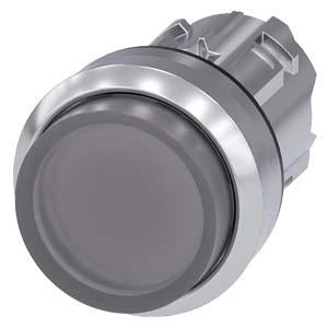 ILLUMINATED PUSHBUTTON, MOM, CLR, RAISED