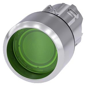 ILLUMINATED PUSHBUTTON. GREEN