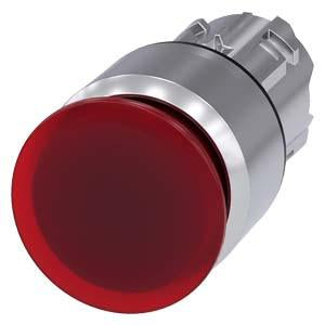 ILLUM PUSH PULL, RED, MH CAP O30MM
