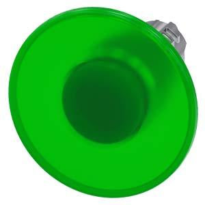ILLUM PUSH PULL, GRN, MH CAP 60MM