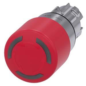 ILLUM EMERG-STOP,TWIST REL RED MH 30MM