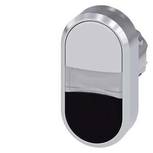 TWIN BUTTON, MOM, WHITE/BLACK
