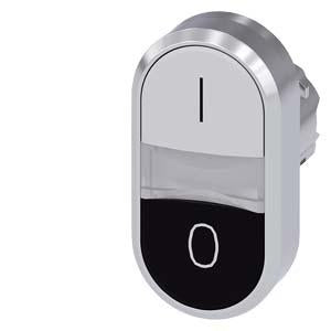 TWIN BUTTON, MOM, WHITE/BLACK