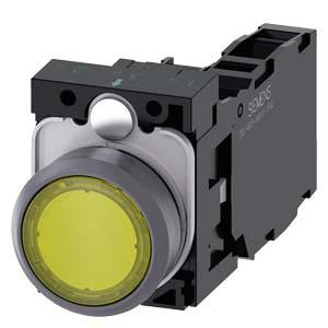 ILLUMINATED PUSHBUTTON. YELLOW