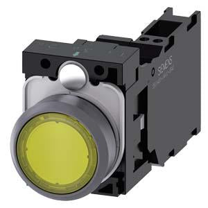 ILLUMINATED PUSHBUTTON. YELLOW