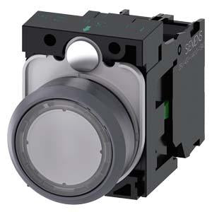 ILLUMINATED PUSHBUTTON, MOM, CLR, FLUSH