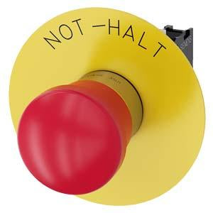 EMERG-STOP, PUSH PULL RED MH CAP O40MM
