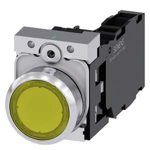ILLUMINATED PUSHBUTTON. YELLOW
