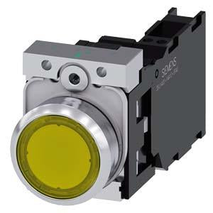 ILLUMINATED PUSHBUTTON. YELLOW
