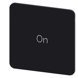 INSCR. LABEL, BLACK 27 X 27MM, ON