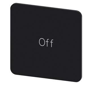 INSCR. LABEL, BLACK 27 X 27MM, OFF