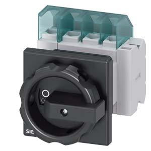 DISC SW 16A ROT HDL 1HOLE BLK 3P AUX