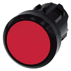 PUSHBUTTON, MTND, RED, FLUSH