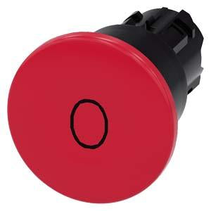 PUSHBUTTON, PUSH PULL RED, MH CAP 40MM