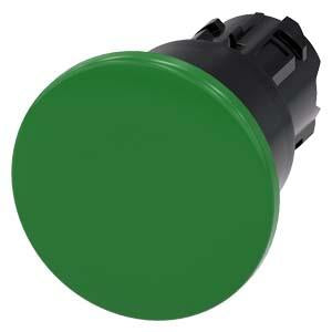 PUSHBUTTON, PUSH PULL GRN, MH CAP 40MM