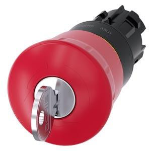 EM. STOP MUSHROOM PUSHBUTTON. 40MM. RED