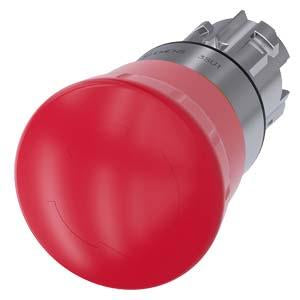 EM. STOP MUSHROOM PUSHBUTTON. 40MM. RED