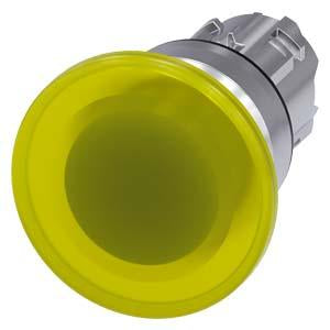 ILLUM PUSHBUTTON,MOM, YEL, MH CAP O40MM