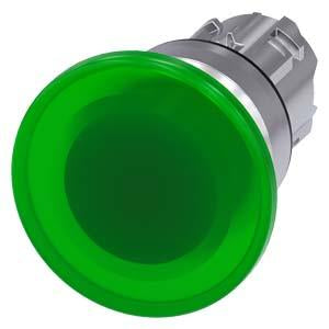 ILLUM PUSHBUTTON,MOM, GRN, MH CAP O40MM