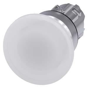 ILLUM PUSHBUTTON,MOM, WHT, MH CAP 40MM