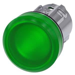 INDICATOR LIGHT, GREEN, SMOOTH LENS