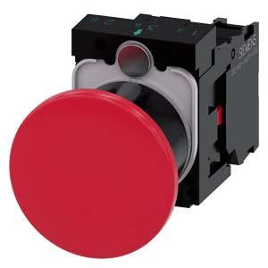 PUSHBUTTON, PUSH PULL RED, MH CAP O40MM