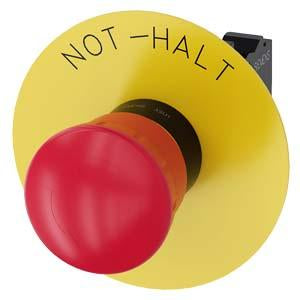 EMERG-STOP, PUSH PULL RED MH CAP 40MM