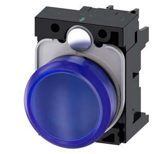 INDICATOR LIGHT, LED BLUE 24V AC/DC