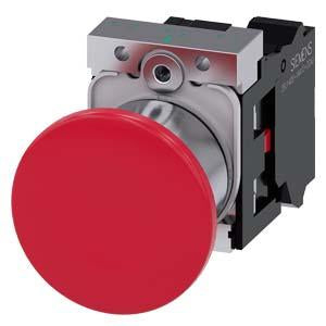 PUSHBUTTON, PUSH PULL RED, MH CAP 40MM