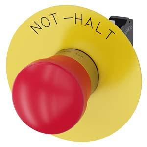 EMERG-STOP, PUSH PULL RED MH CAP 40MM
