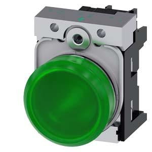 INDICATOR LIGHT, LED GREEN 24V AC/DC