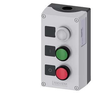 ENC METAL, 2-PUSHBUTTONS, GREEN, RED