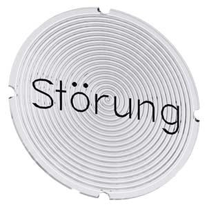 INSERT LABEL F. ILLUM BUTTON, STOERUNG