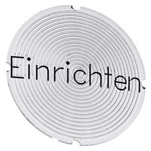 INSERT LABEL F. ILLUM BUTTON, EINRICHTEN