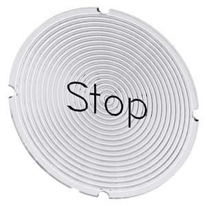 INSERT LABEL F. ILLUM PUSHBUTTON, STOP