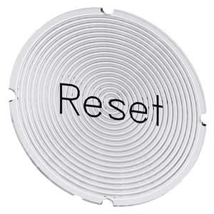 INSERT LABEL F. ILLUM PUSHBUTTON, RESET