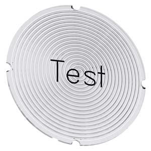 INSERT LABEL F. ILLUM PUSHBUTTON, TEST