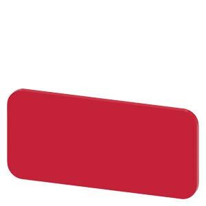 INSCR. PLATE, RED 12.5 X 27MM, BLANK