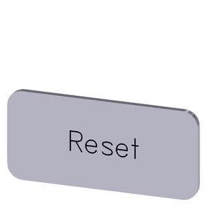 INSCR. LABEL, SILVER 12.5 X 27MM, RESET