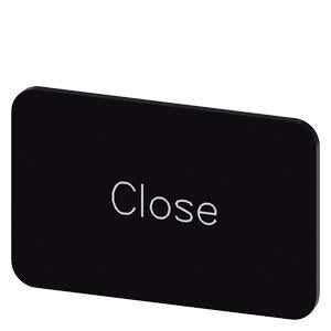 INSCR. LABEL, BLACK 17.5 X 27MM, CLOSE