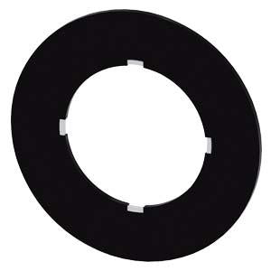 POTENTIOMETER LABEL PLATE, BLACK, BLANK