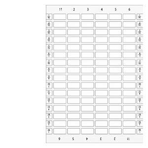 ADHESIVE LABELS 12.5 X 27 MM, 480 LABELS