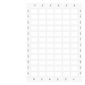 INSCR. LABEL,SILV 22 X 22MM,SYMB: I O II