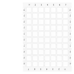 INSCR LABEL, 22 X 22MM,SYMB: ARROW RIGHT