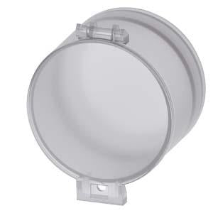 SEALABLE CAP F. FLAT PUSHBUTTON, CLEAR