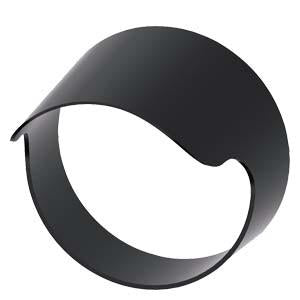 SUN COLLAR, BLACK, FOR ILLUM PUSHBUTTON