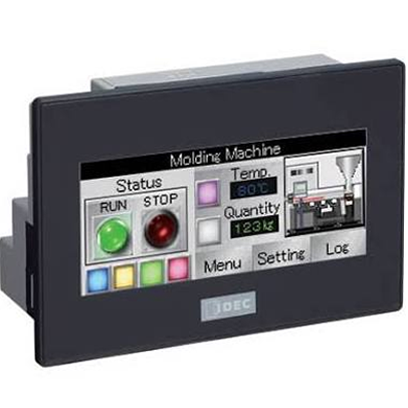 3.8 PLC+HMI COLOR BLACK BEZEL